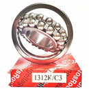 ▷ Rodamiento 1312-K oscilante de bolas 60X130X31mm-1