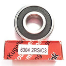 6304-2RS/C3 | Cojinete 20X52X15 mm rígido de bolas con sello de hule-1