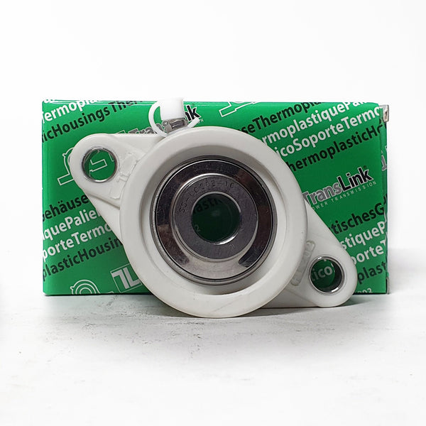 UCFLP202-10 | Soporte termoplástico de pared de 2 agujeros para  eje de ⅝" | Chumacera de pared de 2 agujeros termoplastica - 1