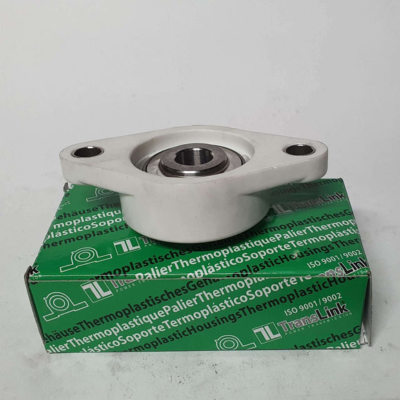 ▷ Chumacera UCFLP206-18 | Soporte termoplástico de 2 agujeros para eje de 1-1/8""