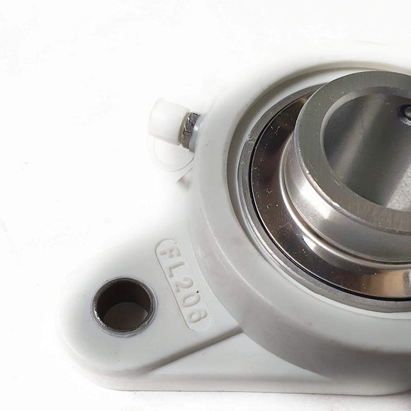 ▷ Chumacera UCFLP206-18 | Soporte termoplástico de 2 agujeros para eje de 1-1/8""