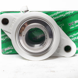 ▷ Chumacera UCFLP206-19 | Soporte termoplástico de 2 agujeros para eje de 1-3/16"