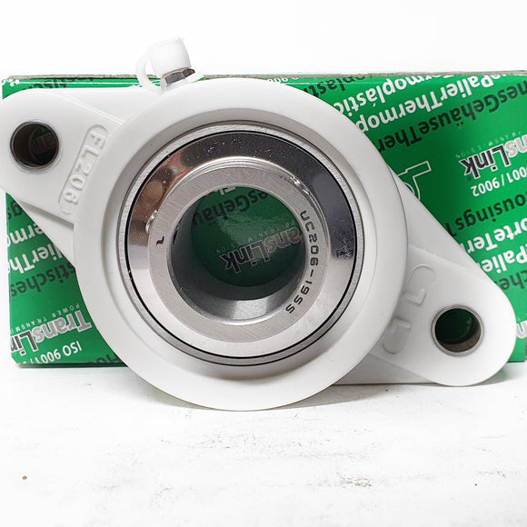 ▷ Chumacera UCFLP206-19 | Soporte termoplástico de 2 agujeros para eje de 1-3/16"