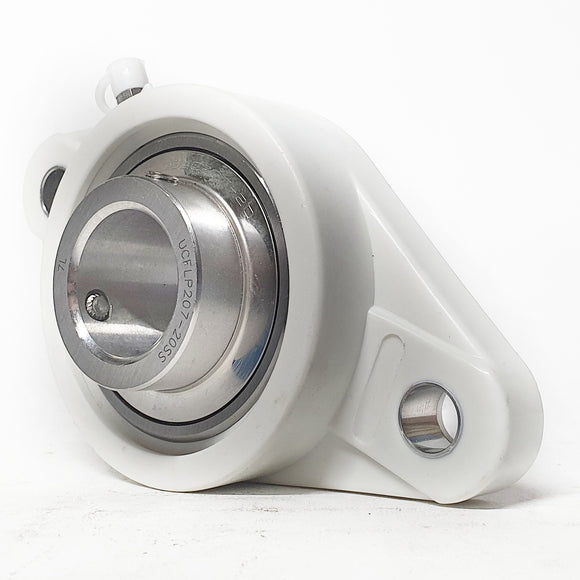 UCFLP207-20 | Soporte termoplástico de pared de 2 agujeros para  eje de 1-¼" | chumacera de pared termoplastica de 2 agujeros