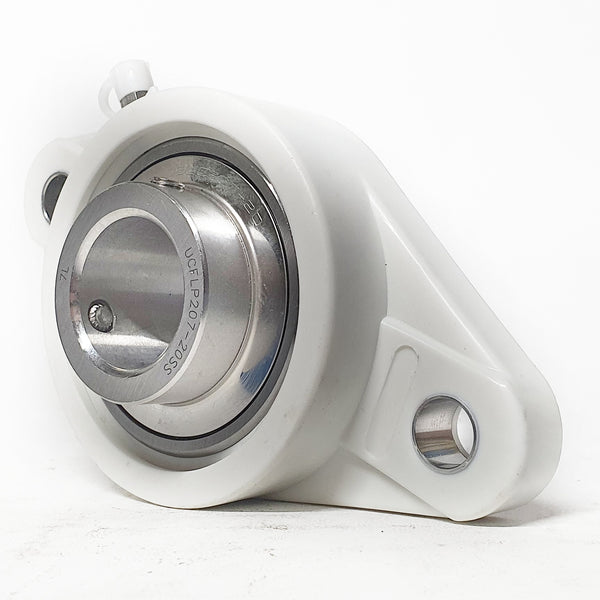 UCFLP207-20 | Soporte termoplástico de pared de 2 agujeros para  eje de 1-¼" | chumacera de pared termoplastica de 2 agujeros - 2