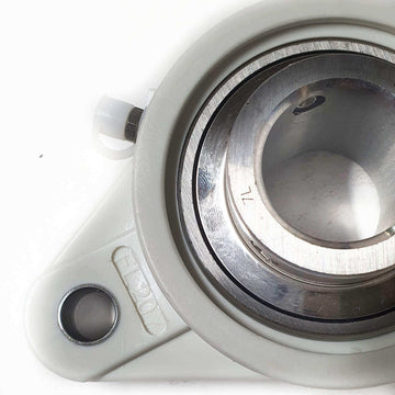 ▷ Chumacera UCFLP207-23 | Soporte termoplástico de 2 agujeros para eje de 1-7/16" - 0