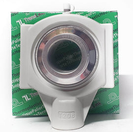 ▷ Chumacera UCTP208-24 | Soporte termoplástico de 2 agujeros para eje de 1-½"