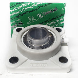 Chumacera UCFP205-16 termoplástico de pared de 4 agujeros para  eje de 1"