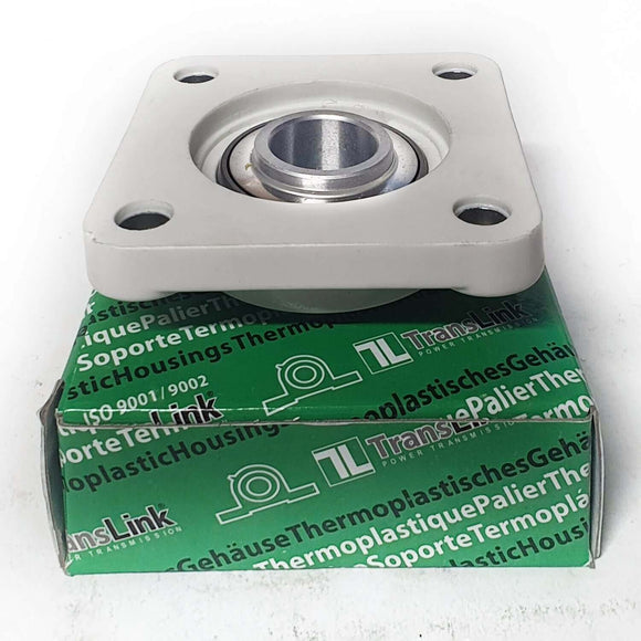 ▷ Chumacera UCFP207 | Soporte termoplástico de 4 agujeros para eje de 35mm