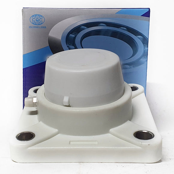 ▷ Chumacera UCFP207-22 | Soporte termoplástico de 4 agujeros para eje de 1-⅜"