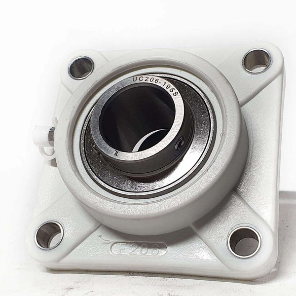 ▷ Chumacera UCFP206-19 | Soporte termoplástico de 4 agujeros para eje de 1-3/16" - 5