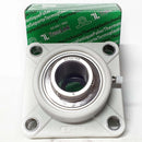 ▷ Chumacera UCFP207 | Soporte termoplástico de 4 agujeros para eje de 35mm-1