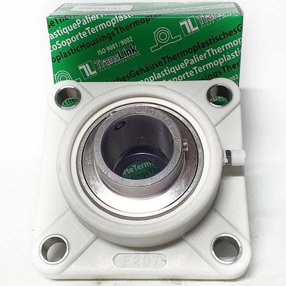 ▷ Chumacera UCFP207-23 | Soporte termoplástico de 4 agujeros para eje de 1-7/16"