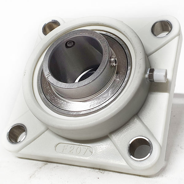 ▷ Chumacera UCFP207-23 | Soporte termoplástico de 4 agujeros para eje de 1-7/16" - 2