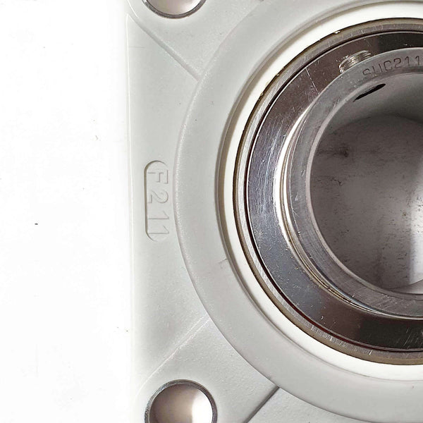 ▷ Chumacera UCFP211-35 | Soporte termoplástico de 4 agujeros para eje de 2-3/16" - 3