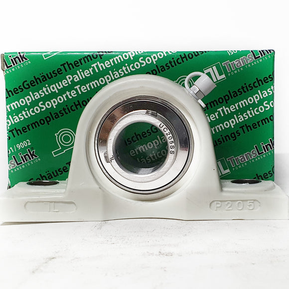 UCPP205 | Soporte termoplástico de banco para  eje de 25mm | chumacera termoplástica de banco