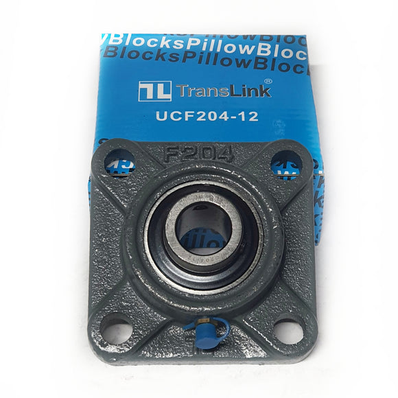 Chumacera UCF204-12 | Soporte de pared para  eje de ¾" marca TransLink