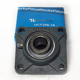 Chumacera UCF206-18 | Soporte de pared para  eje de 1-⅛" marca TransLink