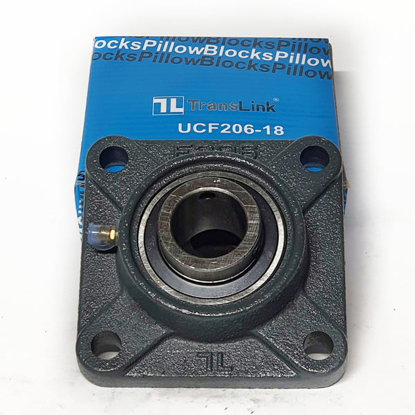 Chumacera UCF206-18 | Soporte de pared para  eje de 1-⅛" marca TransLink - 1