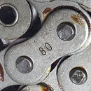 ▷ 80-1 Cadena de rodillos 10ft (3,05m) + union, simple-1