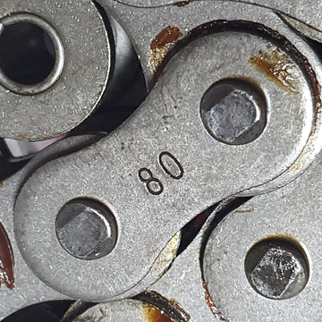 ▷ 80-1 Cadena de rodillos 10ft (3,05m) + union, simple