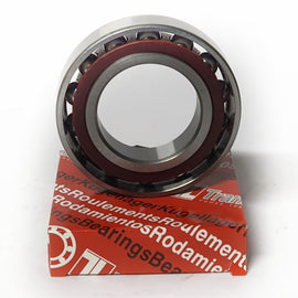 Rodamiento 7210-B | Cojinete 50X90X20mm rígido de bolas, contacto angular, jaula de poliamida - 0