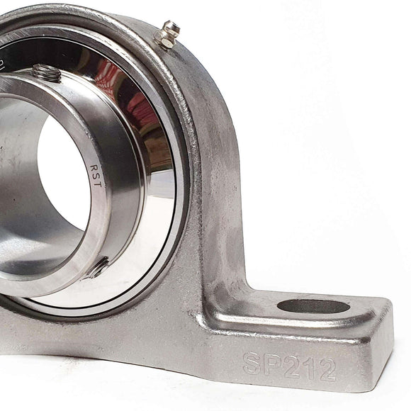 SUCP212 | Soporte de banco acero inox. para  eje de 60mm | chumacera de banco inoxidable