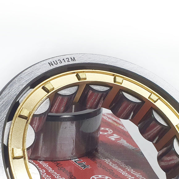 Rodamiento NU312-M/C3 | Cojinete 60x130x31mm de rodillos cilíndricos jaula de bronce