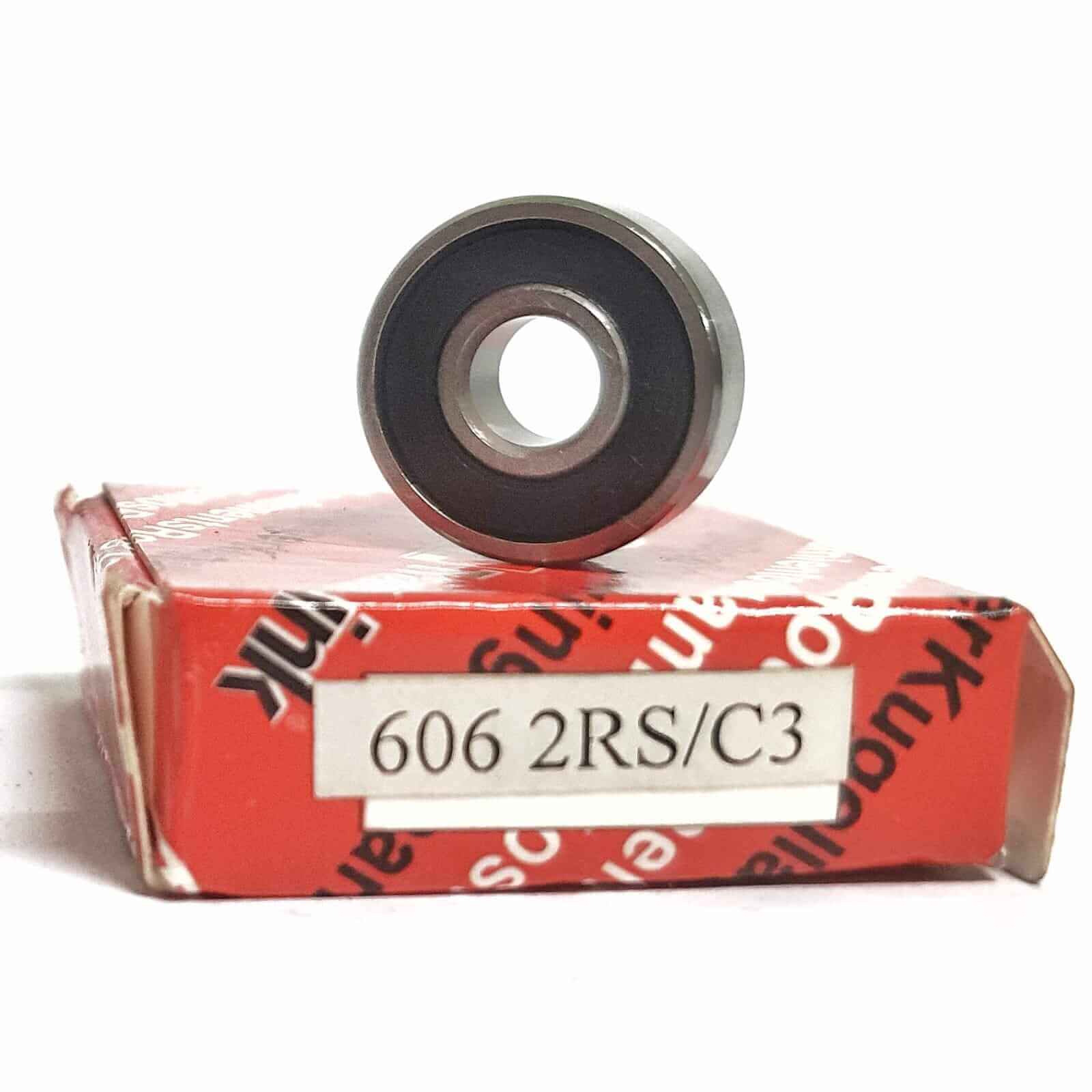 ▷ Rodamiento 606-2RS/C3 rígido de bolas 6X17X6 mm sello de hule