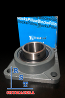 Chumacera UCF214 | Soporte de pared para  eje de 70mm marca TransLink-1