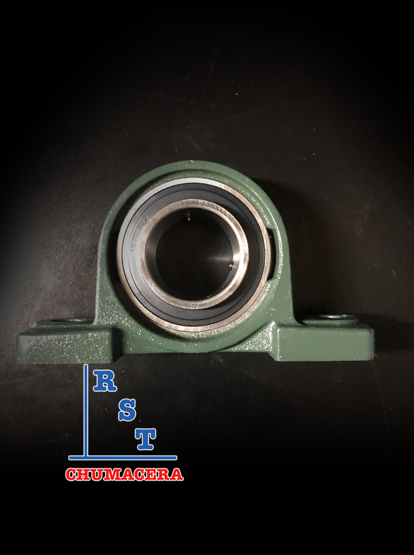 Chumacera UCP212-39 | Soporte de banco para  eje de 2-7/16" marca ZSG - 2