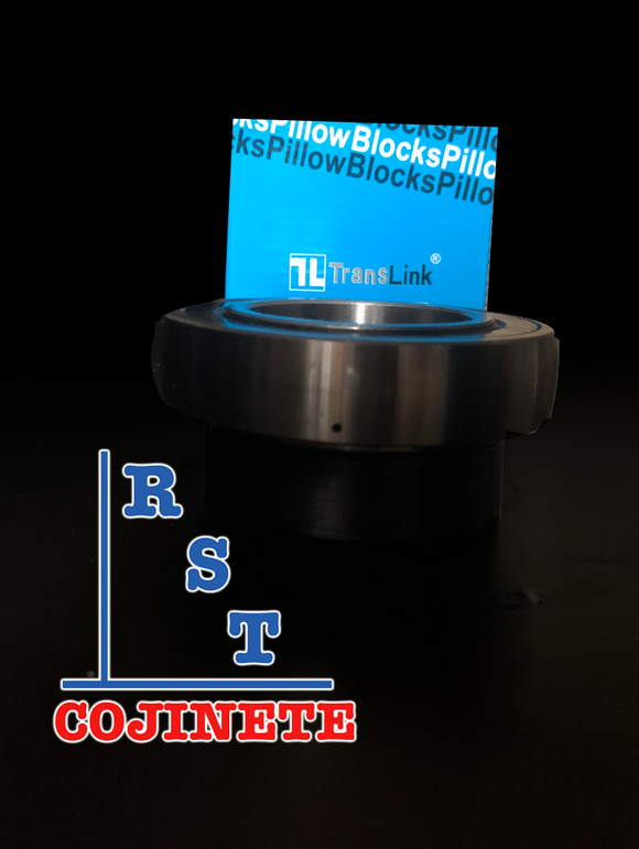 Rodamiento SA205 | Cojinete para chumaceras con eje de 25mm con respaldo plano y anillo excéntrico