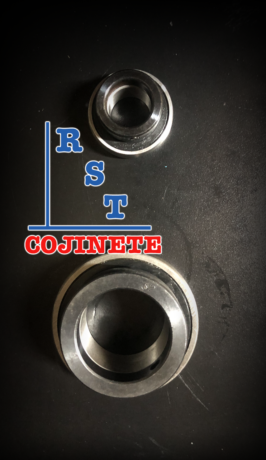 Rodamiento SA206 | Cojinete para chumaceras con eje de 30mm con respaldo plano y anillo excéntrico