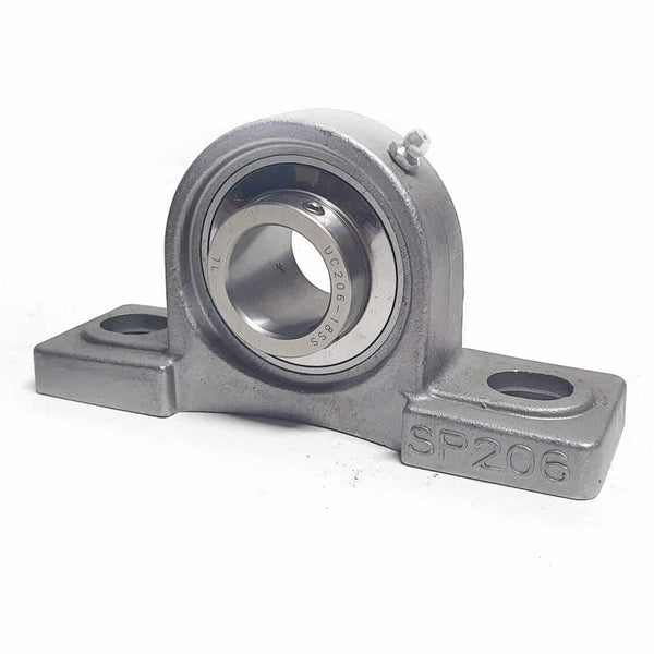 ▷ Soporte SUCP206-18 de banco acero inoxidable para eje de 1-⅛ " - 3