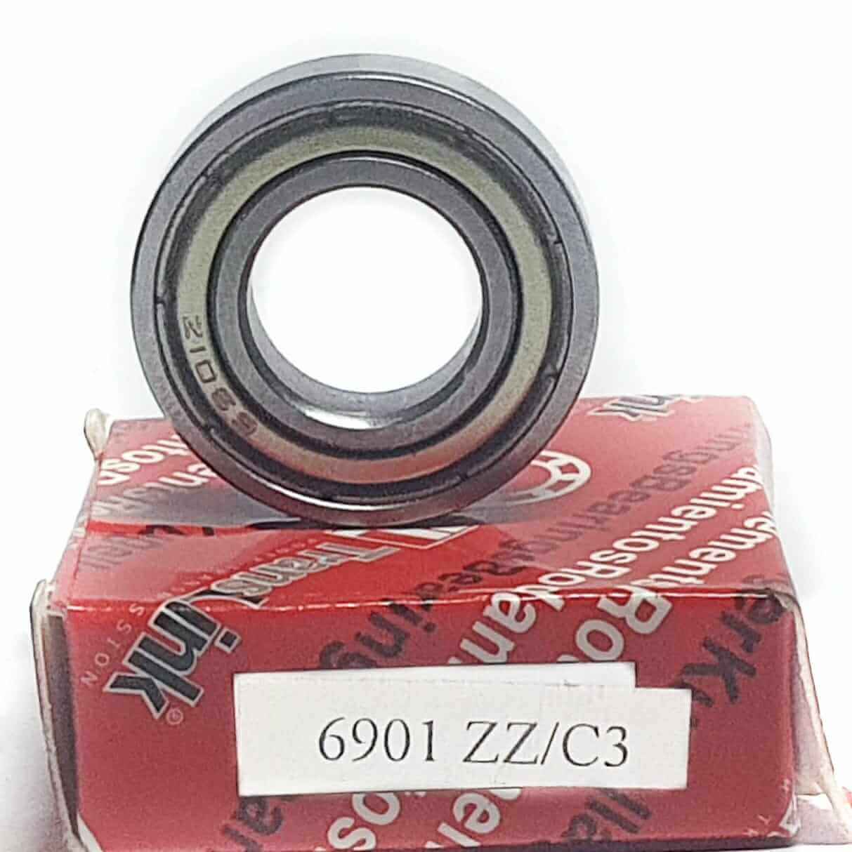 Rodamiento 61901-ZZ/C3 | Cojinete 12X24X6 mm rígido de bolas con sello de metal 6901-ZZ