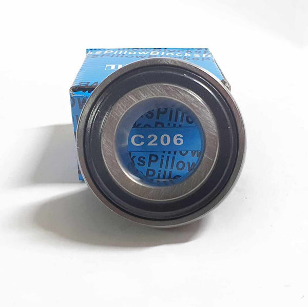 Cojinete insertable UC206 | Rodamiento para eje de 30mm rígido de bolas con sello de hule para chumacera - 3