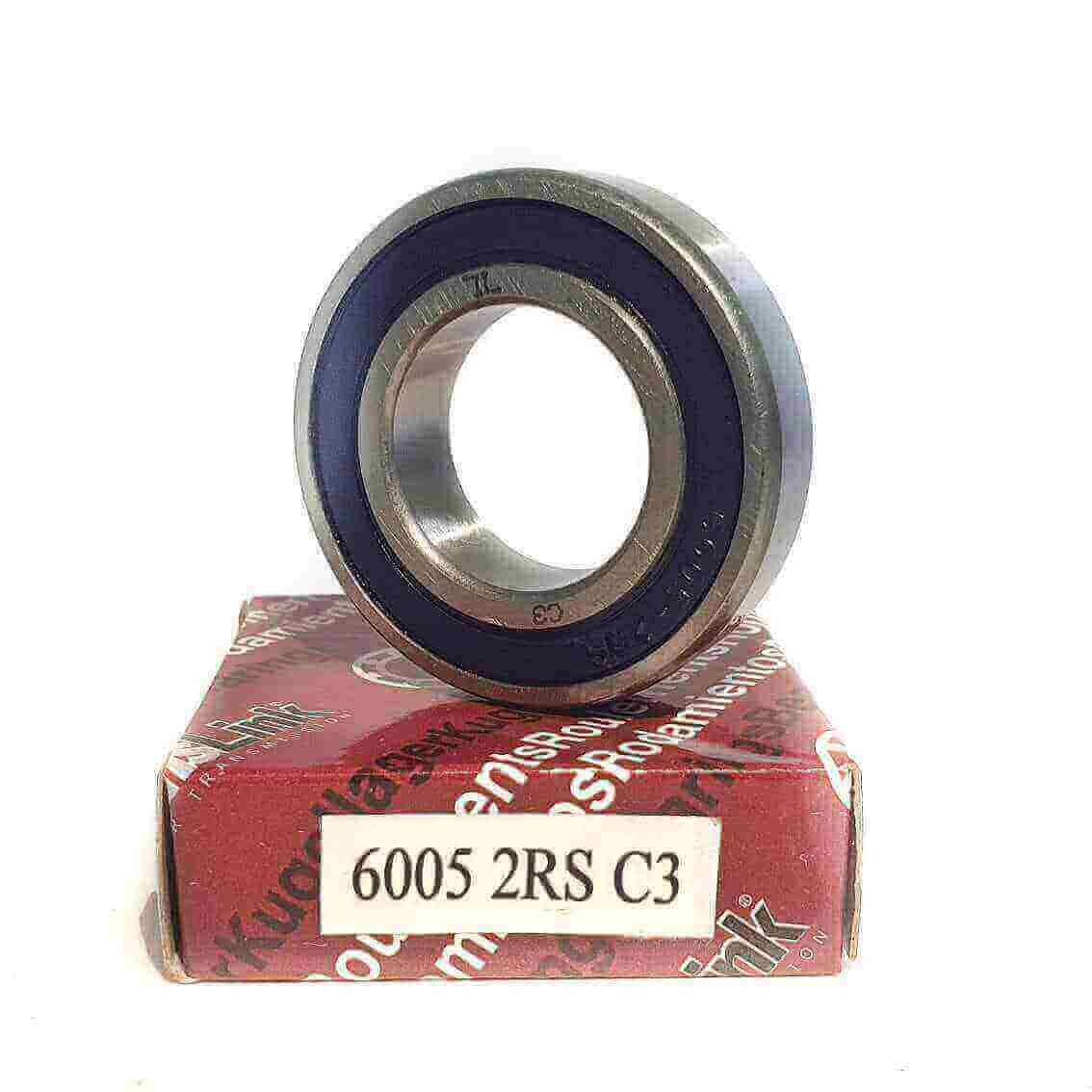 ▷ Rodamiento 6005-2RS/C3 | Cojinete 25x47x12mm rígido de bolas con sello de hule