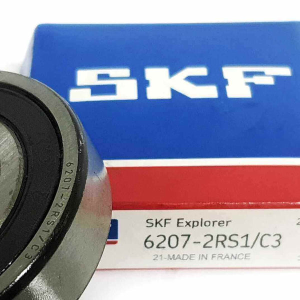 6207-2RS/C3 | Cojinete 35X72X17mm rígido de bolas con sello de hule - 7
