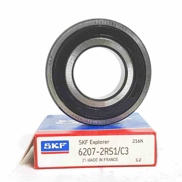 6207-2RS/C3 | Cojinete 35X72X17mm rígido de bolas con sello de hule - 6