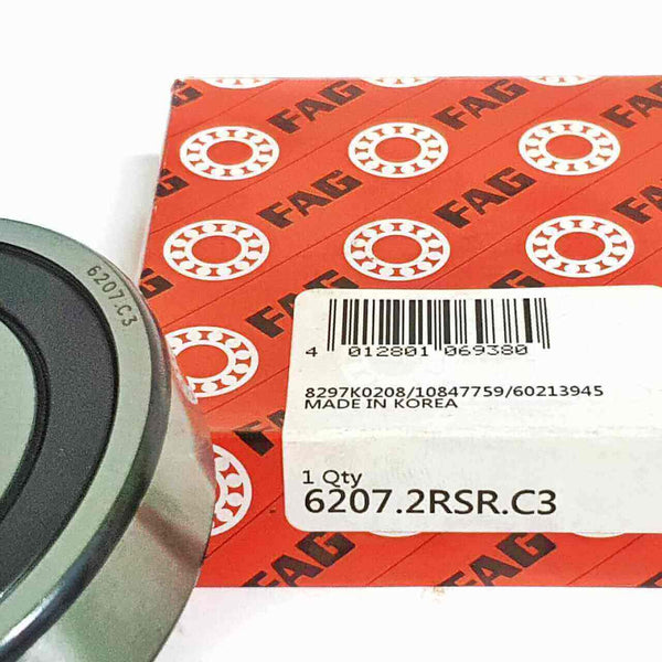 6207-2RS/C3 | Cojinete 35X72X17mm rígido de bolas con sello de hule - 5