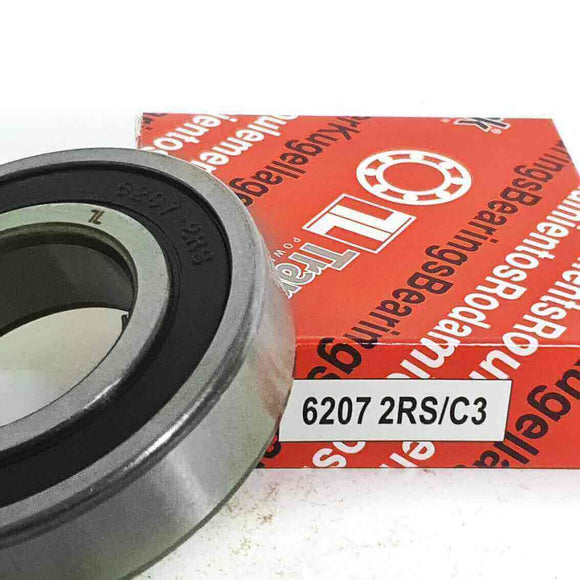 6207-2RS/C3 | Cojinete 35X72X17mm rígido de bolas con sello de hule