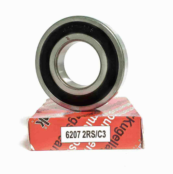 6207-2RS/C3 | Cojinete 35X72X17mm rígido de bolas con sello de hule