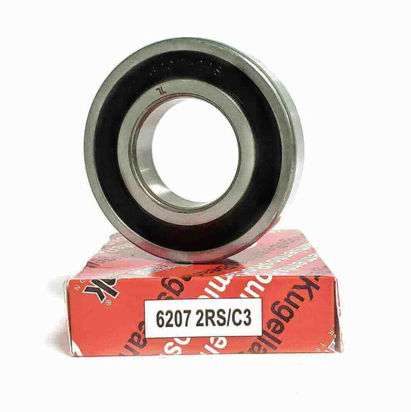 6207-2RS/C3 | Cojinete 35X72X17mm rígido de bolas con sello de hule - 2