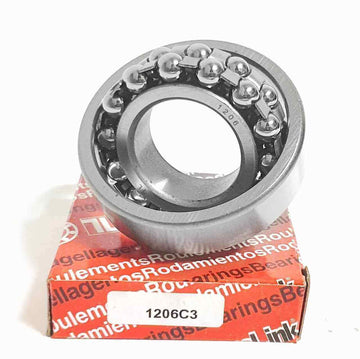 ▷ Rodamiento 1206/C3 de bolas a rótula 30X62X16 mm | Cojinete auto alineable - 0
