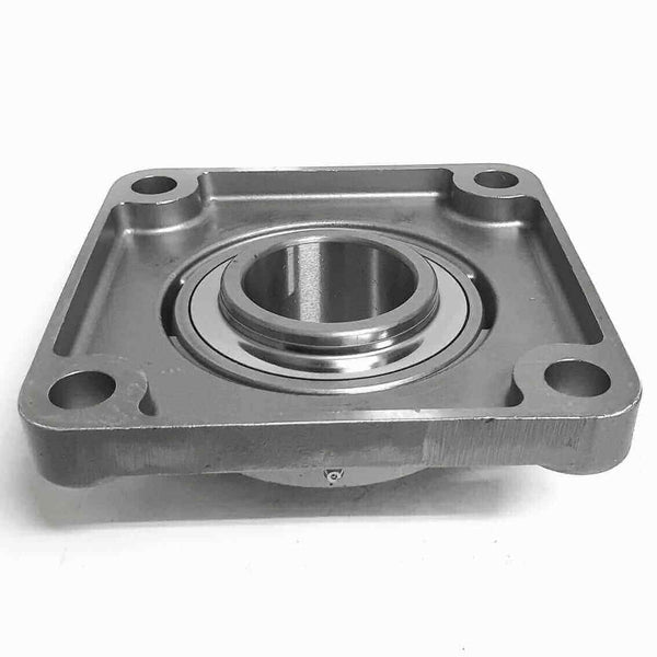 ▷ Chumacera SUCF213-40 SS | Soporte inoxidable de pared de 4 agujeros para  eje de 2-½" - 2