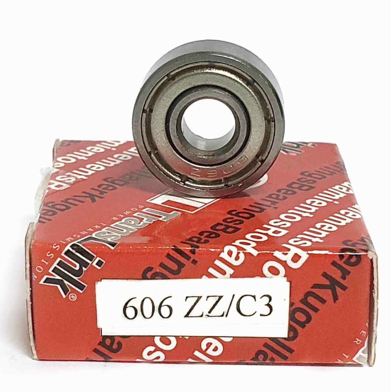 ▷ Deep groove ball bearing 606-ZZ/C3 -  6X17X6 mm Steel seal