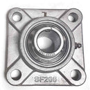 ▷ Chumacera SUCF205-16 | Soporte acero inoxidable de pared para eje de 1"-2