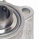 ▷ Chumacera SUCF205-16 | Soporte acero inoxidable de pared para eje de 1"-3