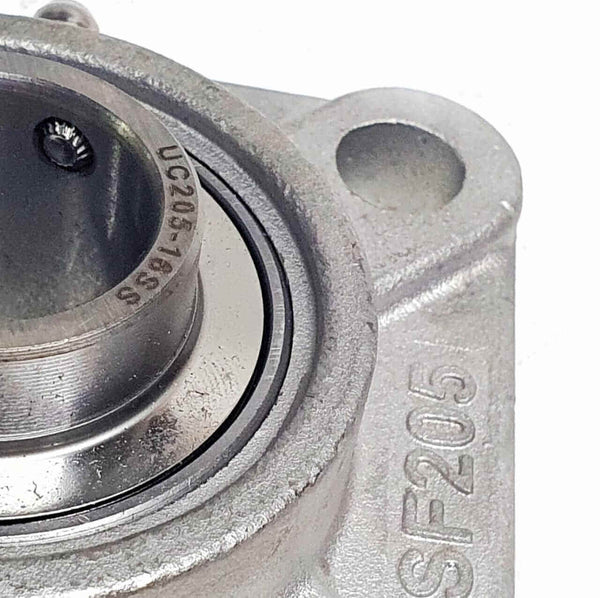▷ Chumacera SUCF205-16 | Soporte acero inoxidable de pared para eje de 1" - 3