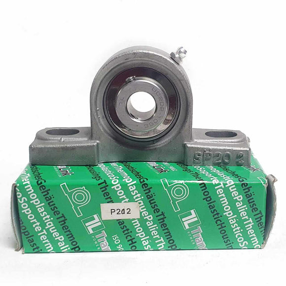 ▷ Chumacera SUCP202-10 | Soporte acero inoxidable de banco para eje de ⅝"